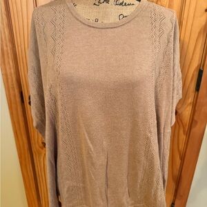 Banana Republic Tan Knit Sweater Poncho XS/S